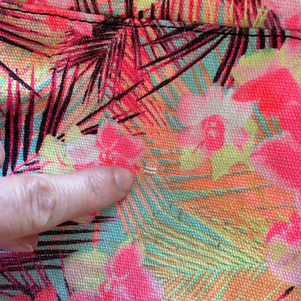 Tropical Print Backpack - Picture 4 of 4